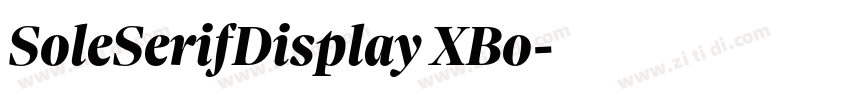 SoleSerifDisplay XBo字体转换 SoleSerifDisplay XBo字体转换